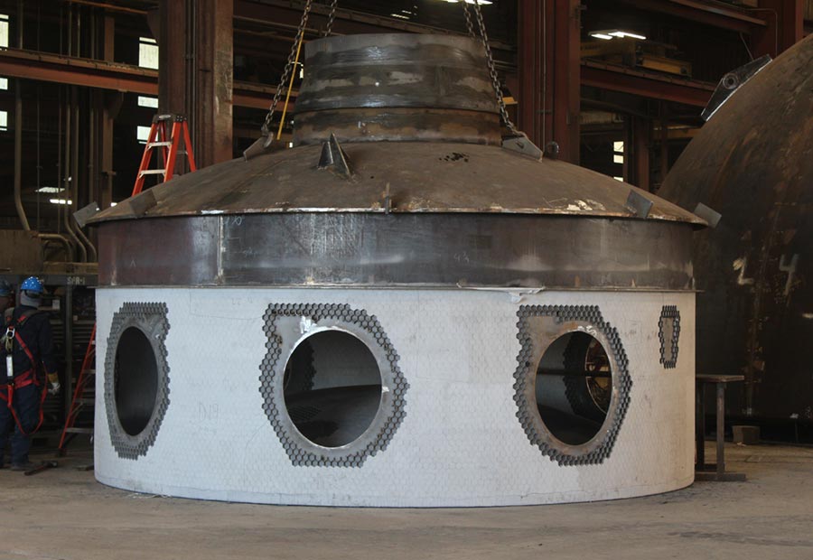 Houston-based Tex-Fab fabricates refractory lined vessels